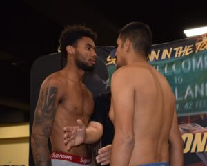 Amari Jones and Daniel Echeverria make weight ahead of Saturday bout